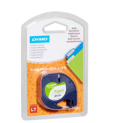 Artikelbild 5 für DYMO Schriftband LetraTag 91220 S0721510, 12 mm, schwarz auf weiß, 1 St., Artikelnummer 179069