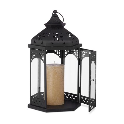 Artikelbild 3 für relaxdays ohne Leuchtmittel Laternen-Set schwarz 12,5/16,0/20,0 cm, 3 St., Artikelnummer 643967