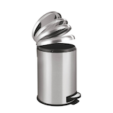 Artikelbild 1 für WENKO Leman Mülleimer 20,0 l silber, 1 St., Artikelnummer 805404