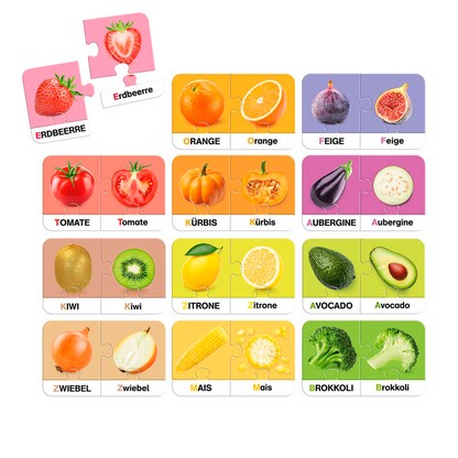 Artikelbild 2 für Jumbo Ich Lerne Obst & Gemüse Lernspiel, 1 St., Artikelnummer 120158