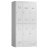 Artikelbild 1 für ClassiX Spind signalweiß X-520237, 6 Schließfächer 87,0 x 50,0 x 180,0 cm, Artikelnummer 187407