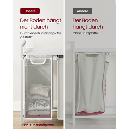 Artikelbild 10 für VASAGLE Wäschesortierer weiß, 1 St., Artikelnummer 438836