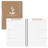 Artikelbild 1 für BRUNNEN Schülerkalender Linen 2026/2027 hellbraun, weiß, 1 St., Artikelnummer 805067