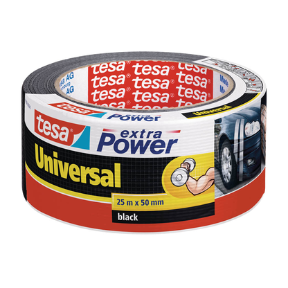 Artikelbild für tesa extra Power® Universal Gewebeband schwarz 50,0 mm x 25,0 m 1 Rolle, Artikelnummer 248179
