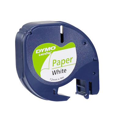 Artikelbild 6 für DYMO Schriftband LetraTag 91220 S0721510, 12 mm, schwarz auf weiß, 1 St., Artikelnummer 179069