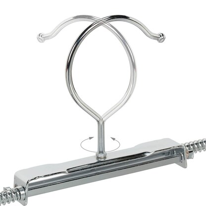 Artikelbild 7 für relaxdays Spann-Kleiderbügel silber, 10 St., Artikelnummer 520407