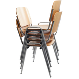 Artikelbild 1 für rocada Besucherstühle 974VE buche Holz, 4 St., Artikelnummer 686194