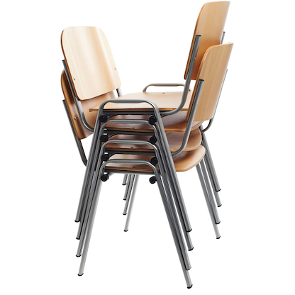 Artikelbild für rocada Besucherstühle 974VE buche Holz, 4 St., Artikelnummer 686194