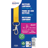 Artikelbild 1 für AVERY Zweckform Lanyards 4842Y, Karabiner, gelb, 10 St., Artikelnummer 607246