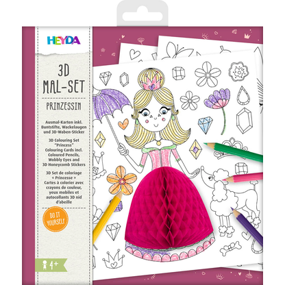 Artikelbild 6 für HEYDA 3D Prinzessin Malset farbsortiert, 1 St., Artikelnummer 689659
