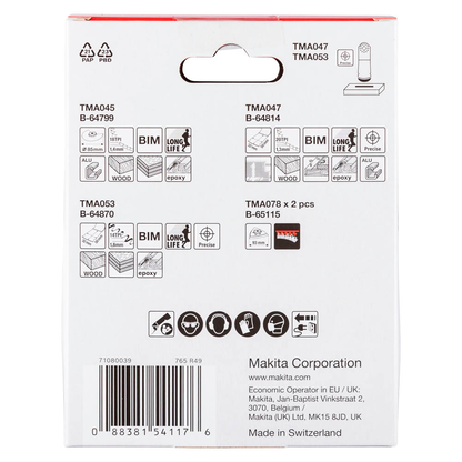 Artikelbild 5 für makita B-67511 Segment- und Tauchsägeblätter-Set 5 St., 5 St., Artikelnummer 932741
