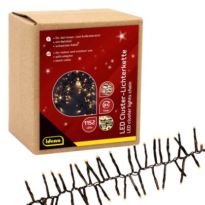 Artikelbild für Idena 1152er LED Lichterkette schwarz 28,0 m, 1 St., Artikelnummer 676397