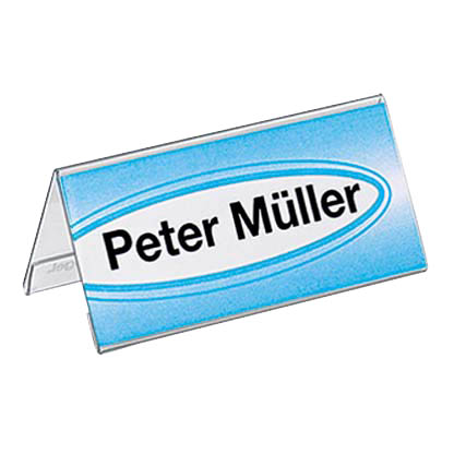 Artikelbild für SIGEL Tischaufsteller 9,5 x 4,2 cm beidseitig, 10 St., Artikelnummer 707323