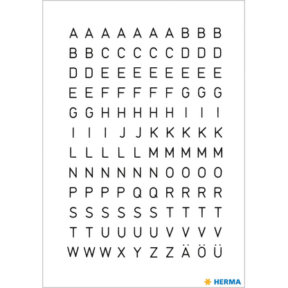 Artikelbild 2 für HERMA Klebebuchstaben 4154 Buchstaben A-Z, schwarz, 240 Etiketten, Artikelnummer 101242