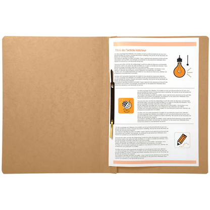 Artikelbild 3 für Exacompta Schnellhefter Karton braun DIN A4, 25 St., Artikelnummer 286563