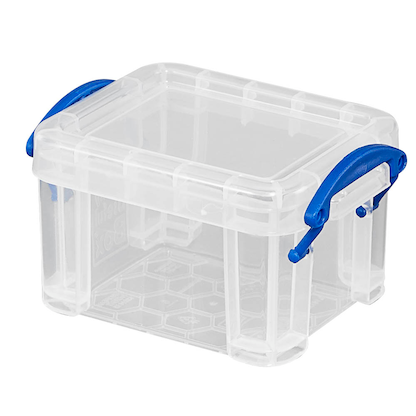 Artikelbild 5 für Really Useful Box Aufbewahrungsbox 0,14 l transparent 9,0 x 6,5 x 5,5 cm, 1 St., Artikelnummer 327813