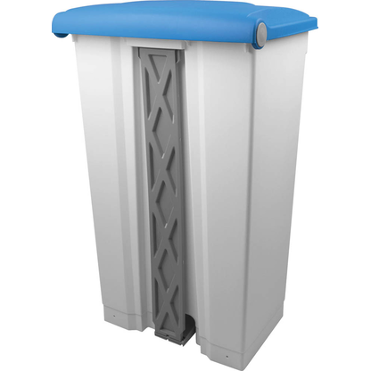 Artikelbild 4 für helit Mülleimer 90,0 l weiß, blau, 1 St., Artikelnummer 356093