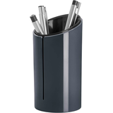 Artikelbild 1 für SIGEL Stiftehalter eyestyle® dark grey Acryl 7,0 x 7,0 x 13,5 cm, Artikelnummer 249781