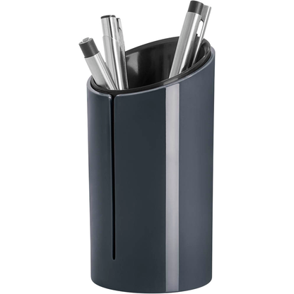 Artikelbild für SIGEL Stiftehalter eyestyle® dark grey Acryl 7,0 x 7,0 x 13,5 cm, Artikelnummer 249781