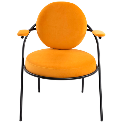 Artikelbild 5 für meet powered by PAPERFLOW Sessel SATURNE safran schwarz Stoff 70,0 x 73,0 x 88,0 cm, 2 St., Artikelnummer 230852