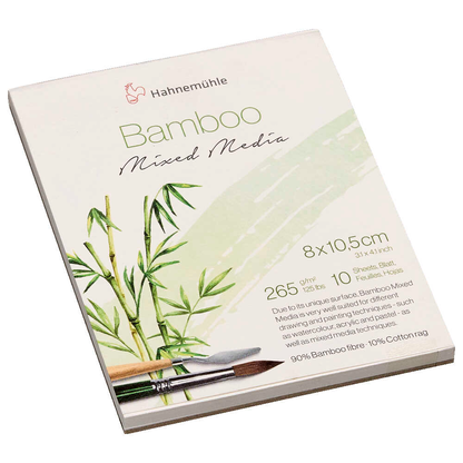 Artikelbild 2 für HAHNEMÜHLE Aquarellblock Bamboo 10,5 x 8,0 cm 265 g/qm, 10 Blatt, 1 Block, Artikelnummer 708626