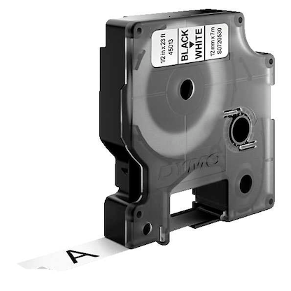 Artikelbild 3 für DYMO Schriftband D1 45013 S0720530, 12 mm, schwarz auf weiß, 1 St., Artikelnummer 148429