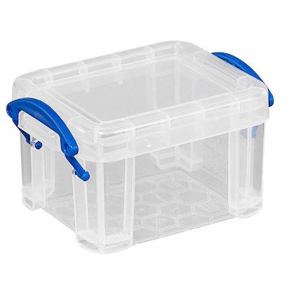 Artikelbild 8 für Really Useful Box Aufbewahrungsbox 0,14 l transparent 9,0 x 6,5 x 5,5 cm, 1 St., Artikelnummer 327813