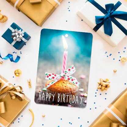 Artikelbild 4 für LUMA Geschenkanhänger mehrfarbig Happy Birthday mit Kerze, 10 St., Artikelnummer 141406