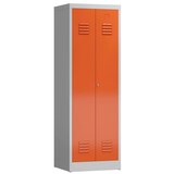 Artikelbild 1 für ClassiX Spind feuerrot, lichtgrau X-510424, 1 Schließfach 59,0 x 50,0 x 180,0 cm, Artikelnummer 187079