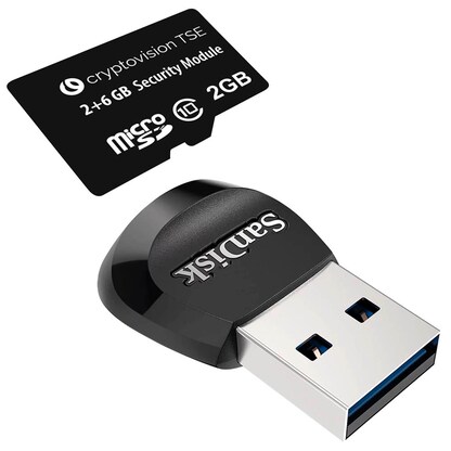 Artikelbild für SanDisk Speicherkarte Cryptovision MicroSD-TSE-Stick, 8 GB, 1 St., Artikelnummer 458426