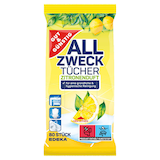 Artikelbild 1 für GUT&GÜNSTIG feuchte Allzweck-Reinigungstücher ZITRONENDUFT 1-lagig weiß, 80 Tücher, Artikelnummer 989660