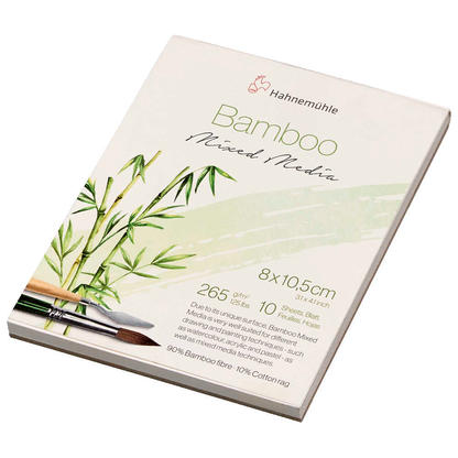Artikelbild 3 für HAHNEMÜHLE Aquarellblock Bamboo 10,5 x 8,0 cm 265 g/qm, 10 Blatt, 1 Block, Artikelnummer 708626