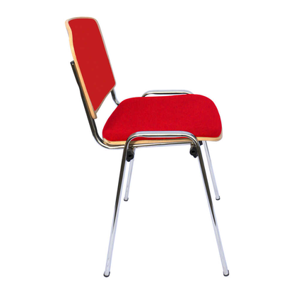 Artikelbild 2 für LÜLLMANN Stapelstuhl 225483 rot Stoff, 1 St., Artikelnummer 790909