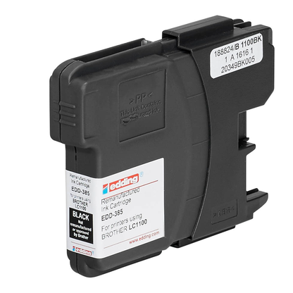 Artikelbild 3 für edding EDD-385 schwarz Druckerpatrone kompatibel zu brother LC-1100BK, Artikelnummer 283299