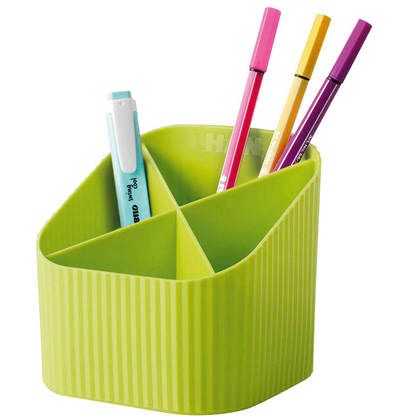 Artikelbild für HAN Stiftehalter Re-X-LOOP lemon 100% Recyclingmaterial 4 Fächer 11,1 x 12,1 x 10,6 cm, Artikelnummer 440473