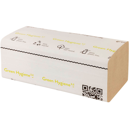 Artikelbild für Green Hygiene® Papierhandtücher FALK Zick-Zack-Falzung 1-lagig 5.000 Tücher, Artikelnummer 508362