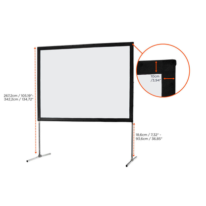 Artikelbild 3 für celexon Faltrahmenleinwand für Frontprojektion Mobil Expert 4:3, 305 x 229 cm Projektionsfläche, Artikelnummer 694887