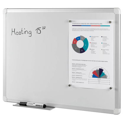 Artikelbild 4 für Whiteboard 60,0 x 45,0 cm weiß lackierter Stahl, Artikelnummer 102329