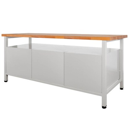 Artikelbild 2 für ADB Werkbank lichtgrau, anthrazitgrau 6 Schubladen 170,0 x 60,0 x 84,0 cm, Artikelnummer 204968