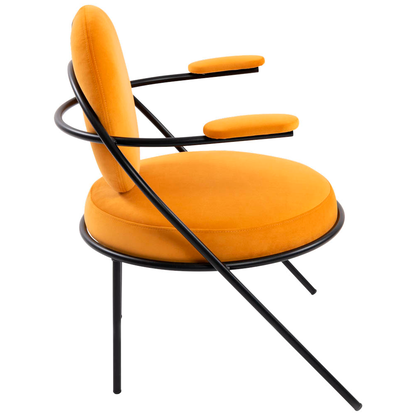 Artikelbild 3 für meet powered by PAPERFLOW Sessel SATURNE safran schwarz Stoff 70,0 x 73,0 x 88,0 cm, 2 St., Artikelnummer 230852