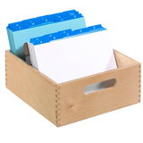 Artikelbild 1 für HAN Karteikasten DIN A5 für 900 Karteikarten braun ohne Deckel, Artikelnummer 184085