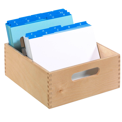 Artikelbild für HAN Karteikasten DIN A5 für 900 Karteikarten braun ohne Deckel, Artikelnummer 184085