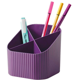 Artikelbild 1 für HAN Stiftehalter X-LOOP lila 100% Recyclingmaterial 4 Fächer 11,1 x 12,1 x 10,6 cm, Artikelnummer 440481