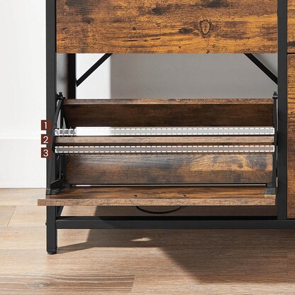 Artikelbild 12 für VASAGLE Schuhschrank, LBS803B01 braun 1 Fachboden 98,3 x 30,0 x 95,0 cm, Artikelnummer 290108