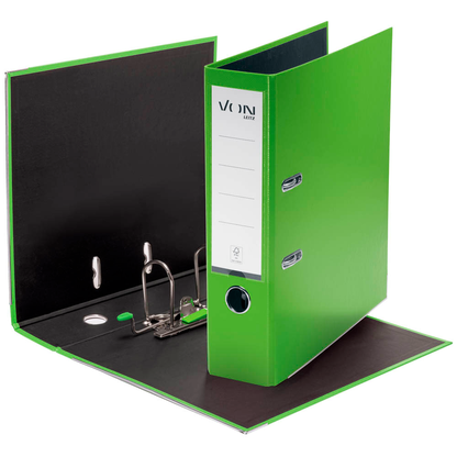 Artikelbild 2 für VON LEITZ Ordner grün Karton 8,0 cm DIN A4, 1 St., Artikelnummer 635726