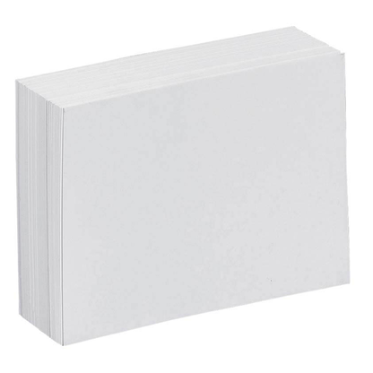 Artikelbild für Karteikarten DIN A7 weiß blanko, 100 St., Artikelnummer 222919
