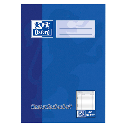 Artikelbild 3 für OXFORD Hausaufgabenheft Lineatur SL liniert DIN A5 ohne Rand, 48 Blatt, 1 St., Artikelnummer 107375