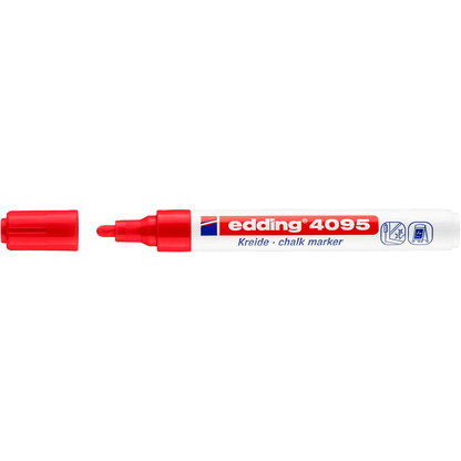 Artikelbild für edding 4095 Kreidemarker rot 2,0 - 3,0 mm, 1 St., Artikelnummer 898229