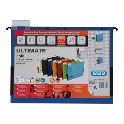 Artikelbild 4 für ELBA Hängetaschen chic ULTIMATE dunkelblau, 5 St., Artikelnummer 602193