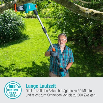 Artikelbild 8 für GARDENA TCS 20/18V P4A Ready-To-Use Set Akku-Hochentaster 18,0 V, mit 1 Akku, Artikelnummer 433547